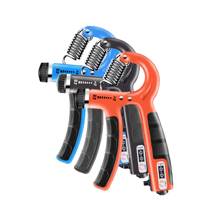  Multi Colors Non-slip Hand Grip Strengthener with Adjustable Resistance and Counter for Home