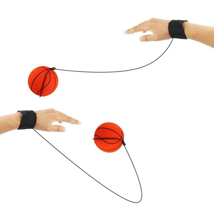 
6.3cm rubber rubber wrist band return ball with string high bounce ball 