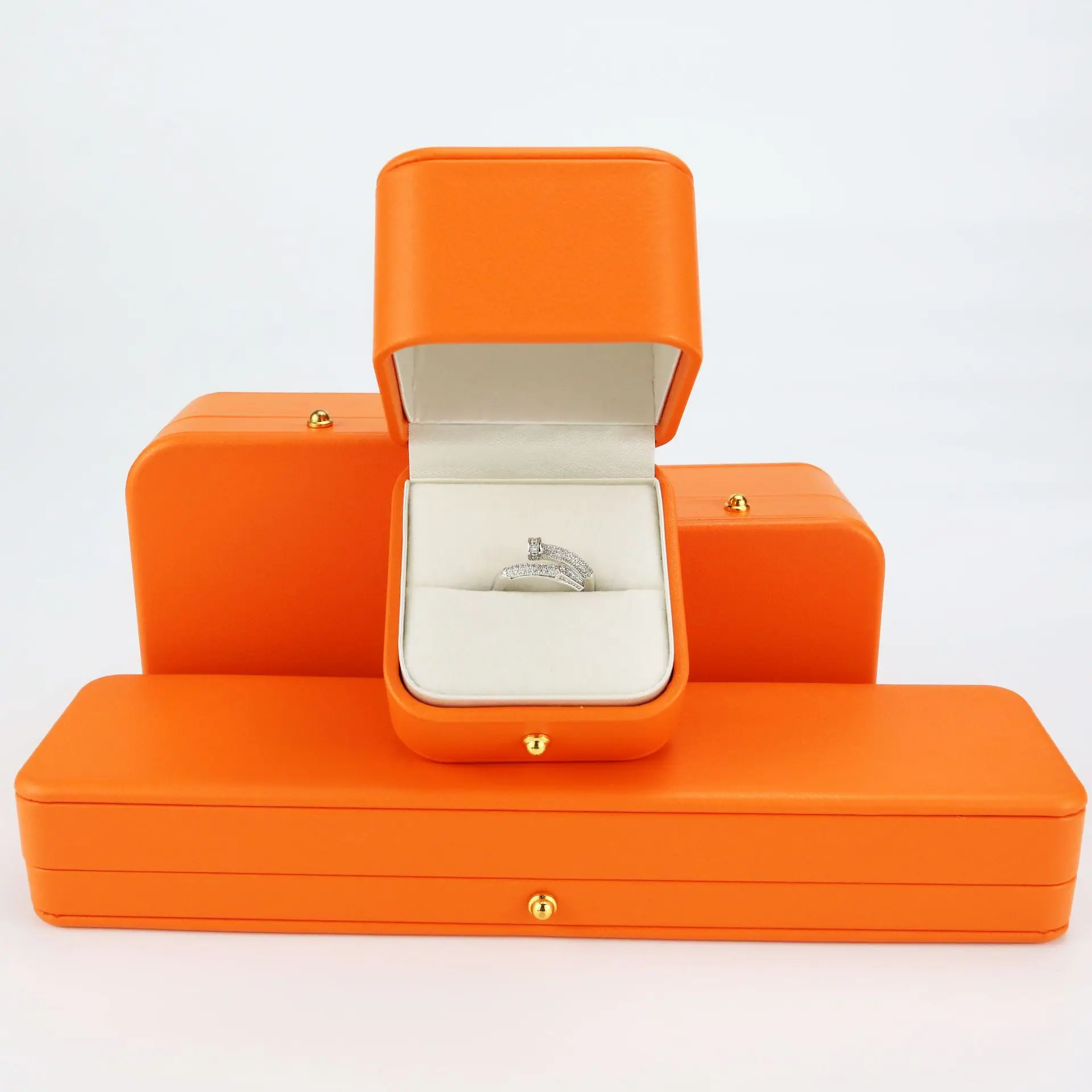 Custom logo Packaging Gift jewelry box Jewelry Ring Packaging Box Necklace Paper Boxes