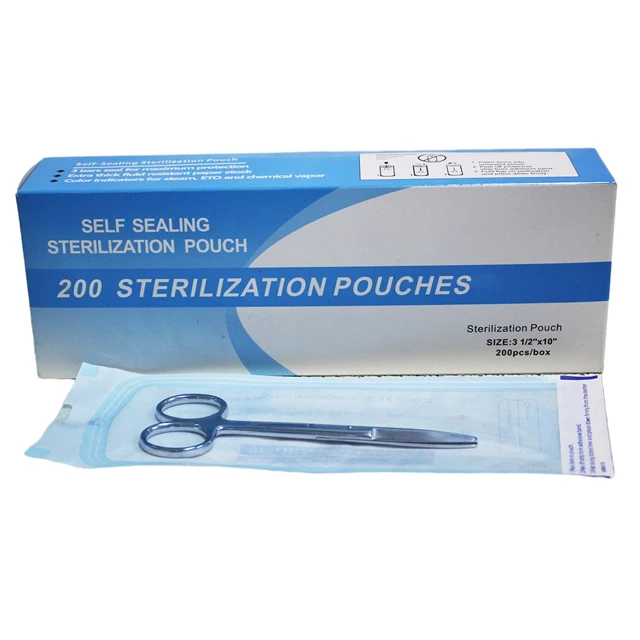 medical bag Wholesale Self Sealing sterilization bags for steam autoclave packaging