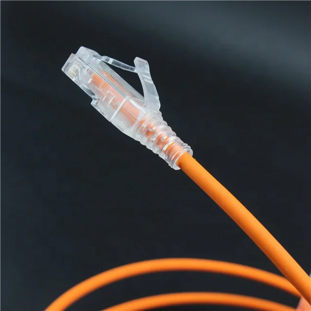  Лучший гибкий мягкий тонкий сетевой патч-корд UTP cat6 cat 6 28awg оранжевого