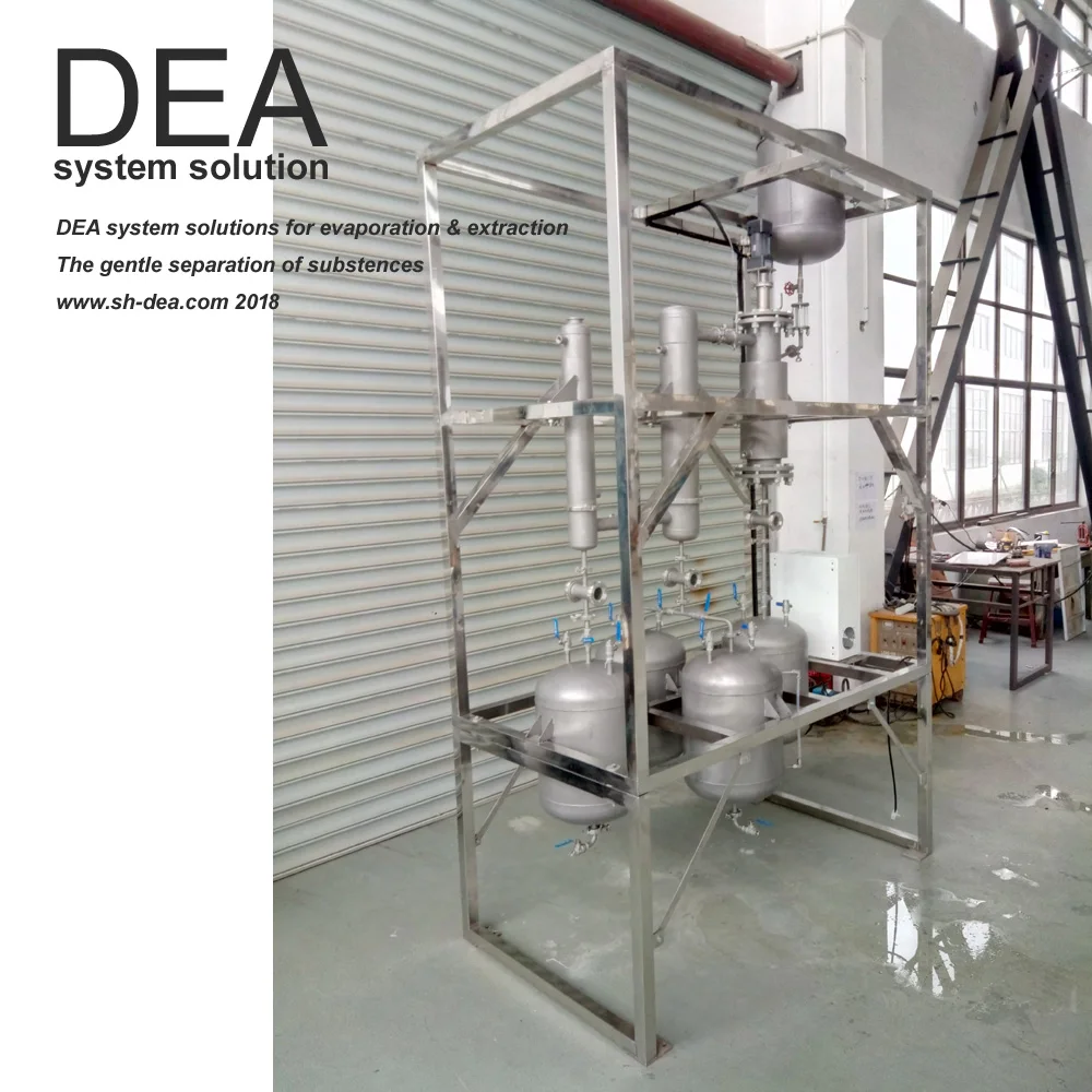 DEA-BML-20    oil extraction machine ethanol extraction machine stainless steel wiped scraper thin film evaporator