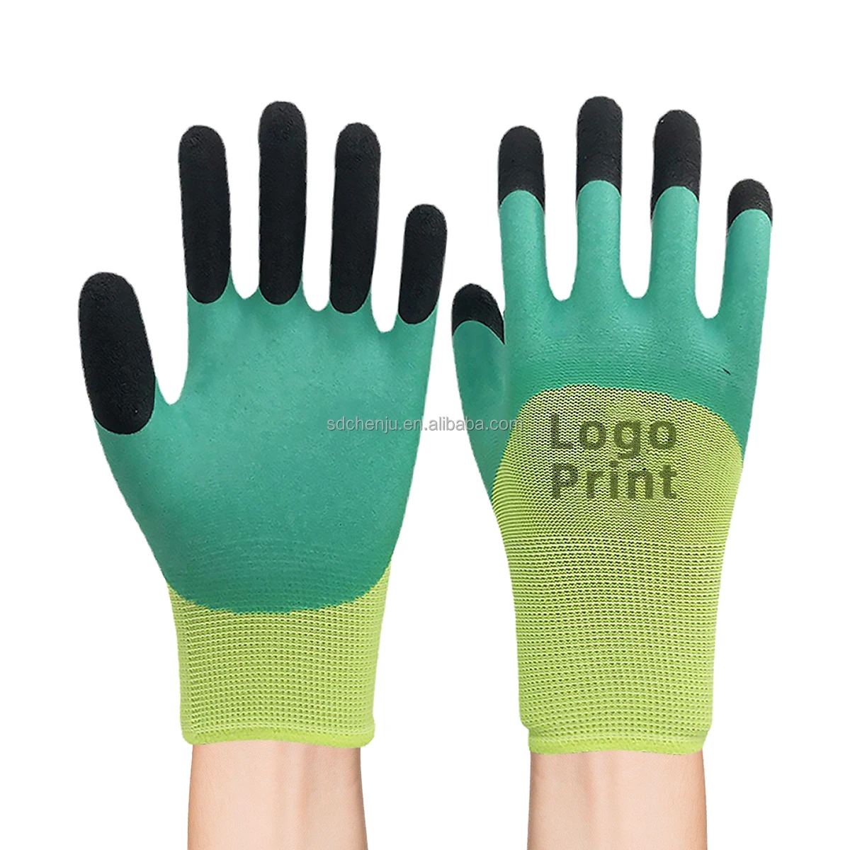 New Custom Wholesale Waterproof Oil-resistant PVC Solvent Resistant Safety Working Gloves