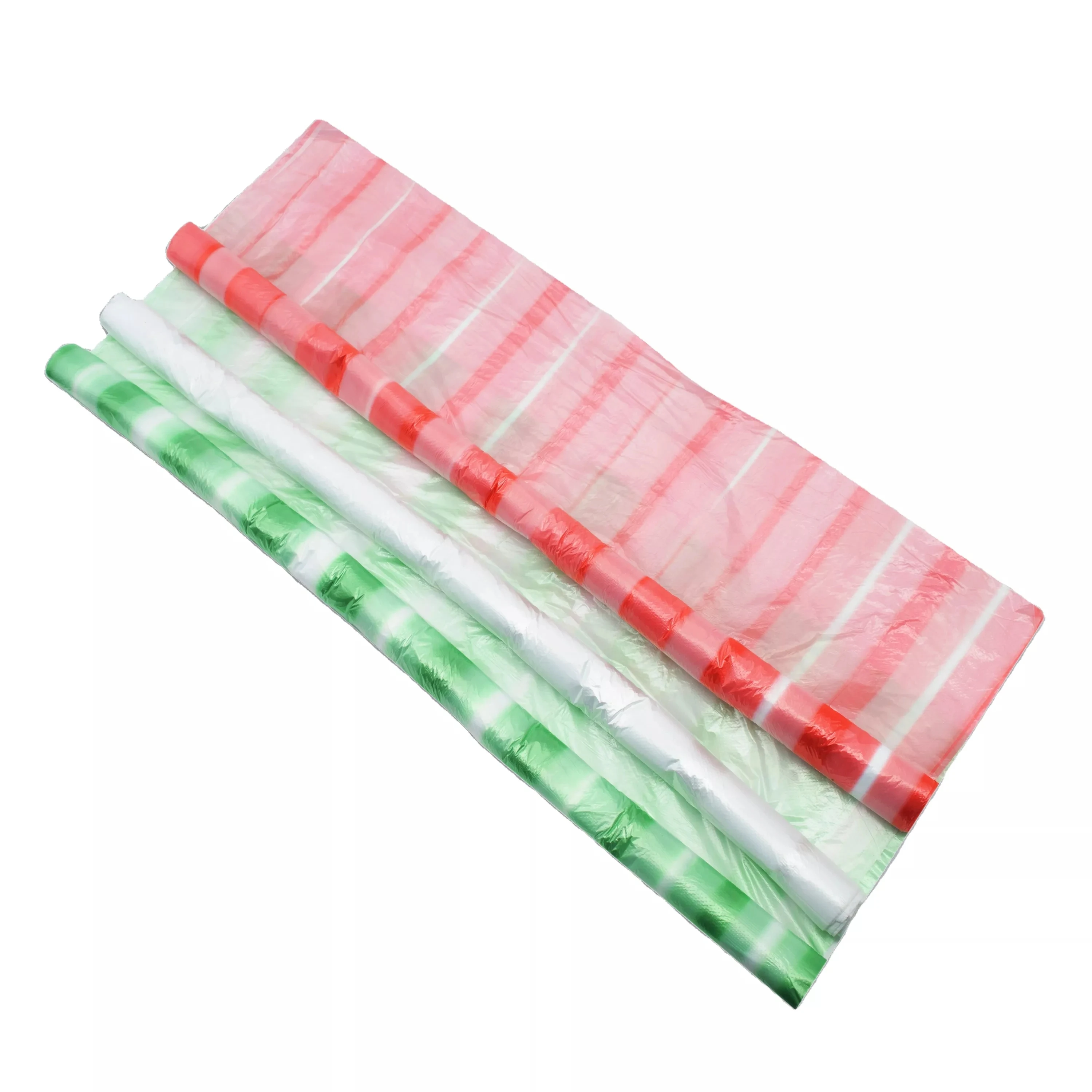 Candy cane striped plastic table cloth pink striped party tablecloth  and  plastic table skirt