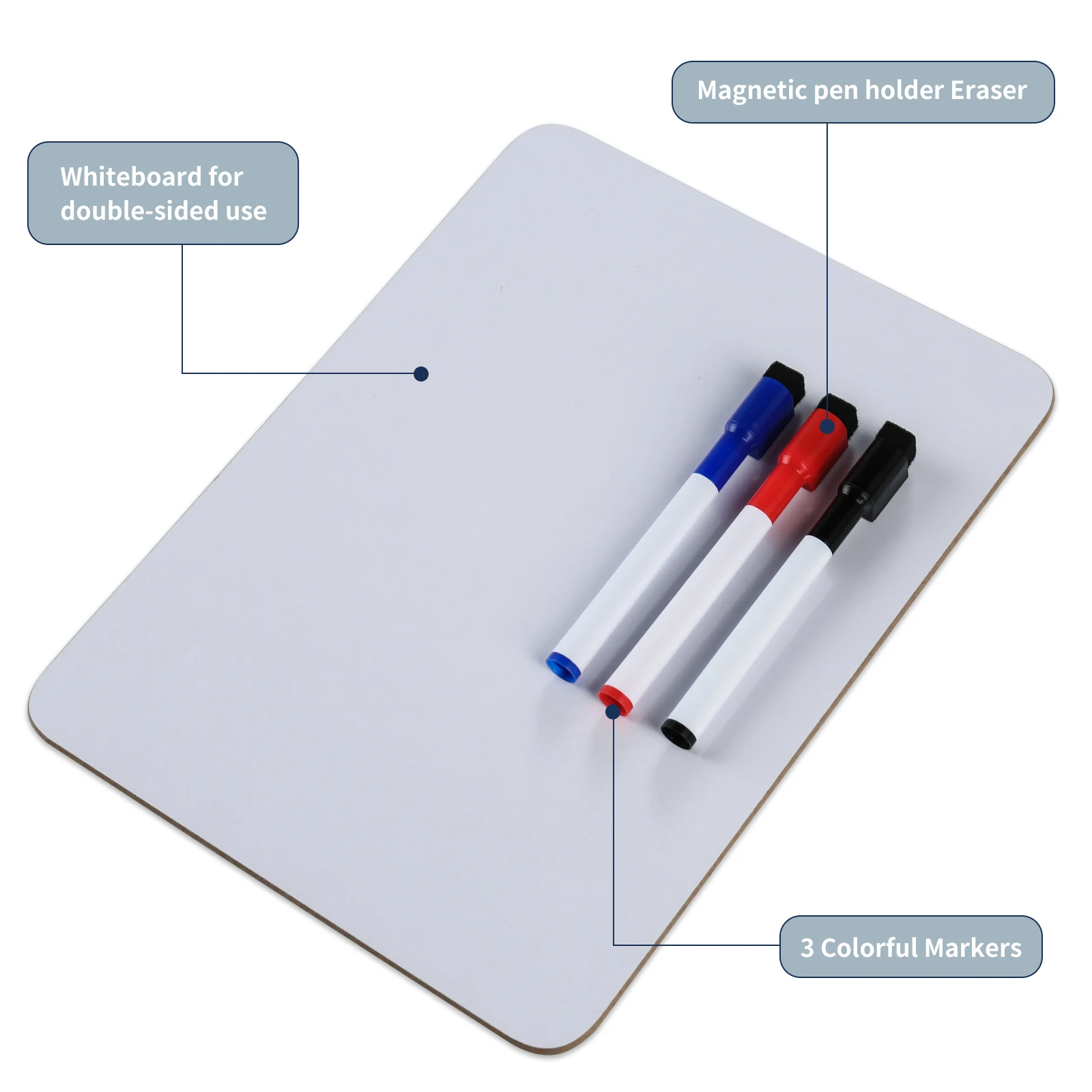 Non-magnetic White board 22.5*30cmcm with markers