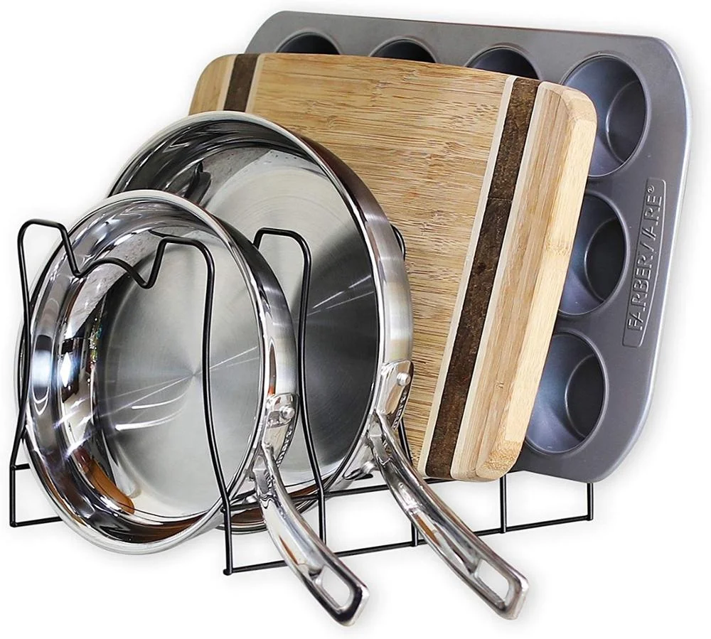 BSCI Kitchen Pot Lid Rack Holder Organizer