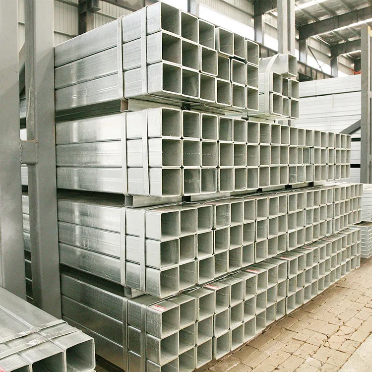 ASTM DN60 80 Sch.20 40 Galvanized Round Pipe Square Rectangle Galvanized Square Tube