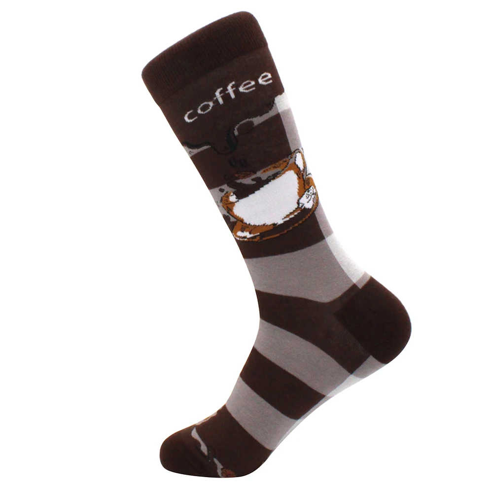 Высококачественные цветные модные жаккардовые хлопковые носки для молодых девушек и мальчиков, оптом