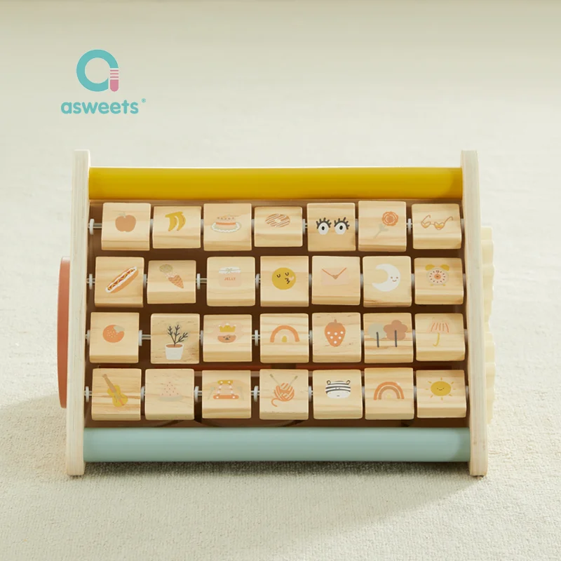 Busy Fantasy & Sci-Fi Themed Montessori Learning Toddler Toy: New Wooden Baby Activity Triangle with DIY Educational Features