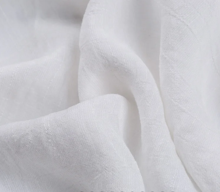 Best manufacturer polyester rayon tencel blend woven  dyed fabric TR crepe slub silk solid fabric