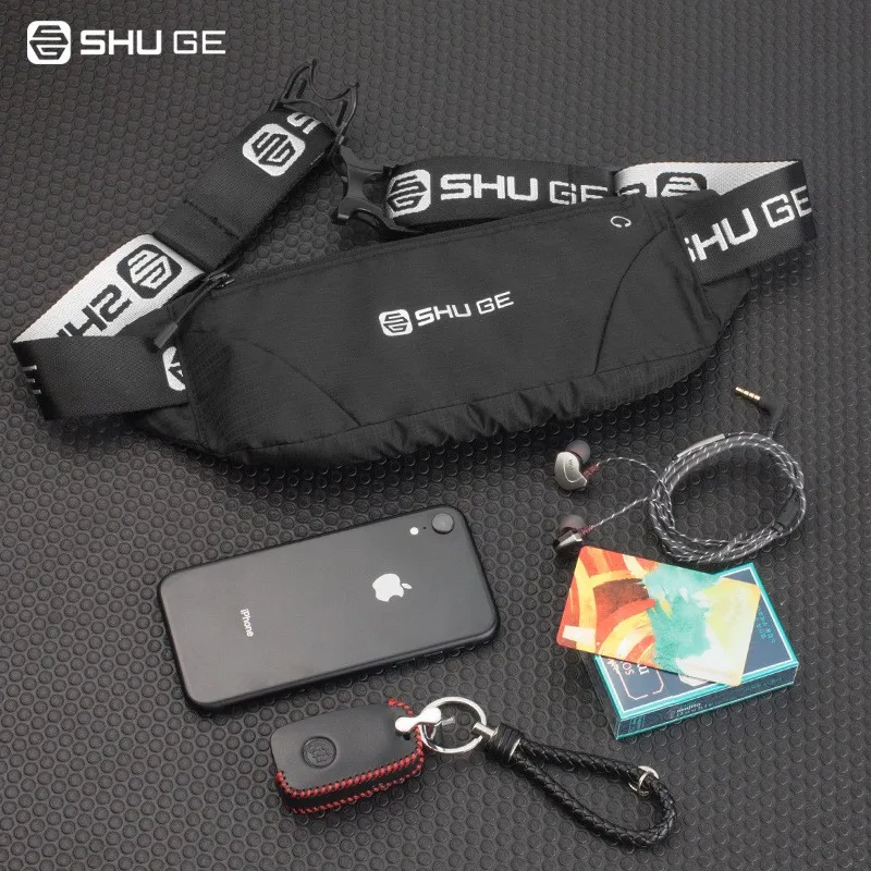 Nylon Waterproof Waist Bag Outdoor Sports Fitness Equipment Bag Multifunctional Large Capacity Mobile Phone Waist Bag for Sport