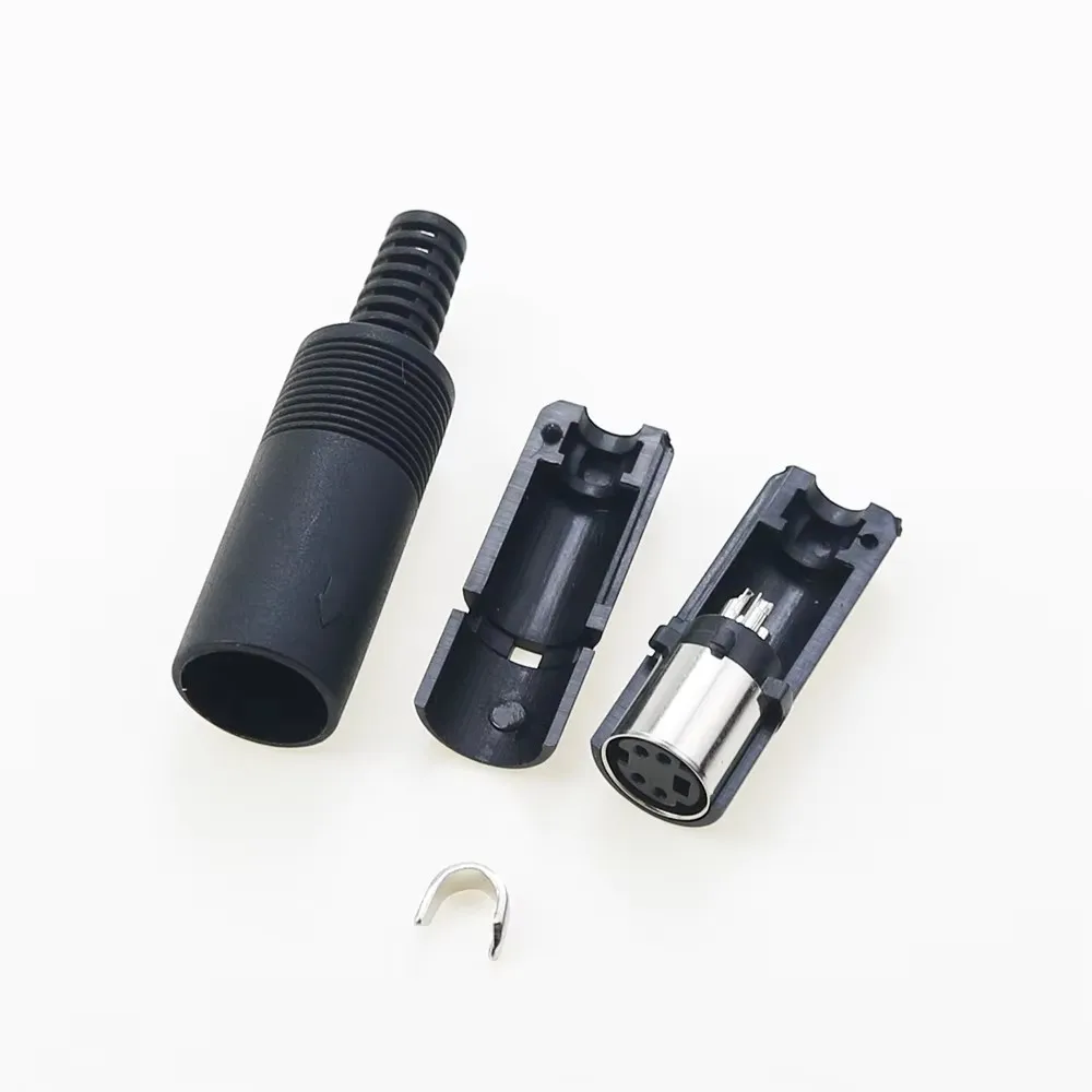 Mini DIN Plug 3/4/5/6/7/8 PIN Chassis Cable Mount Male Female Socket 3-8Pin Welding Wire S Terminal Mini PS2 Male Connector