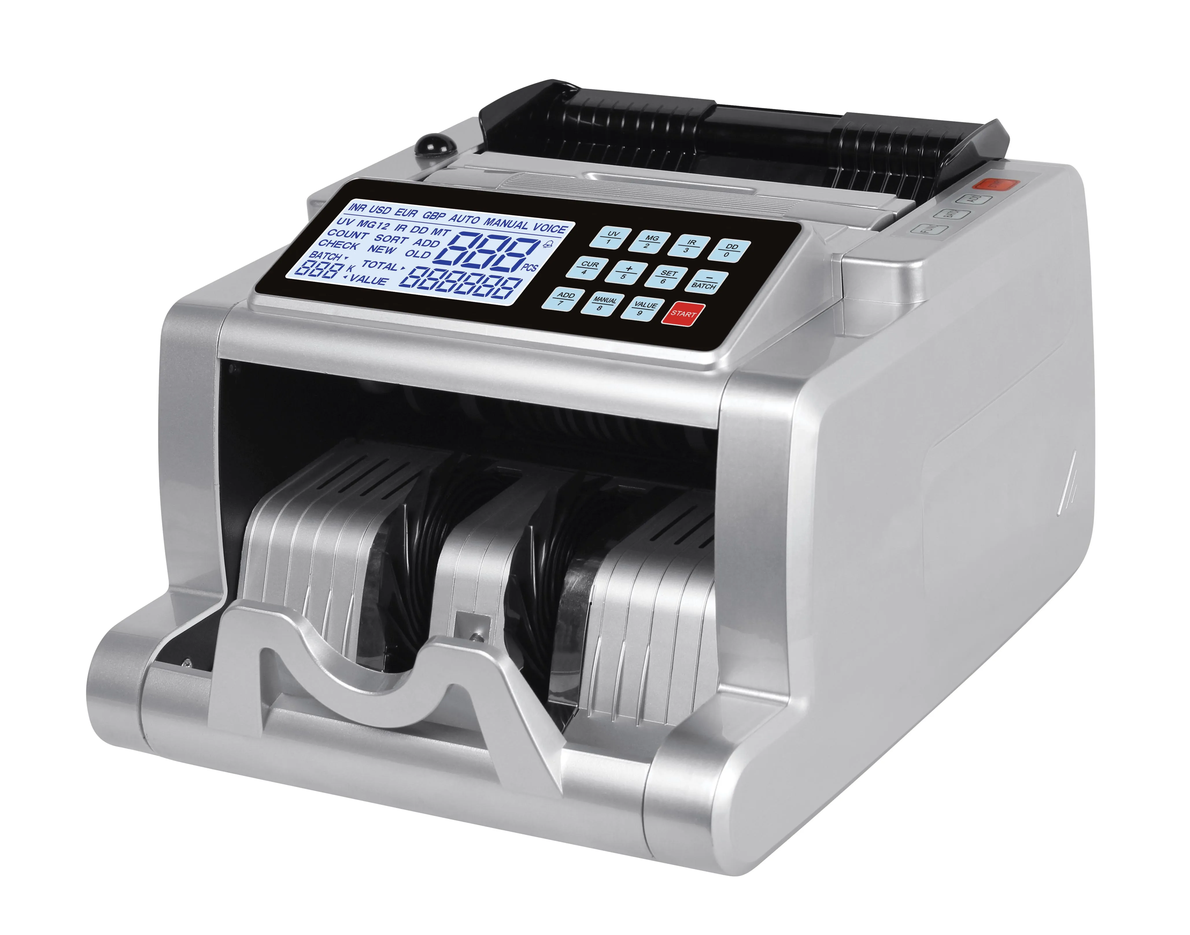 AL-5300 четкий дисплей банкнот, счетная машинка для денег/UV/MG счетчик денег евро Usd