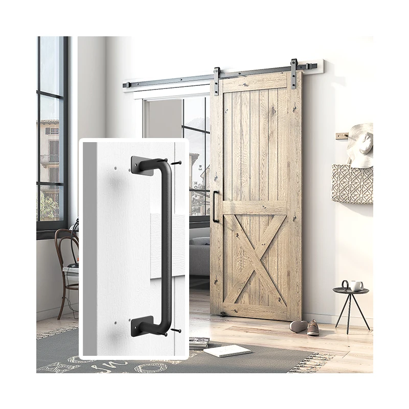 Hot Selling Customized Hardware Door Handles Sliding Barn Door Handle Pull Carbon Steel Barn Door Handle