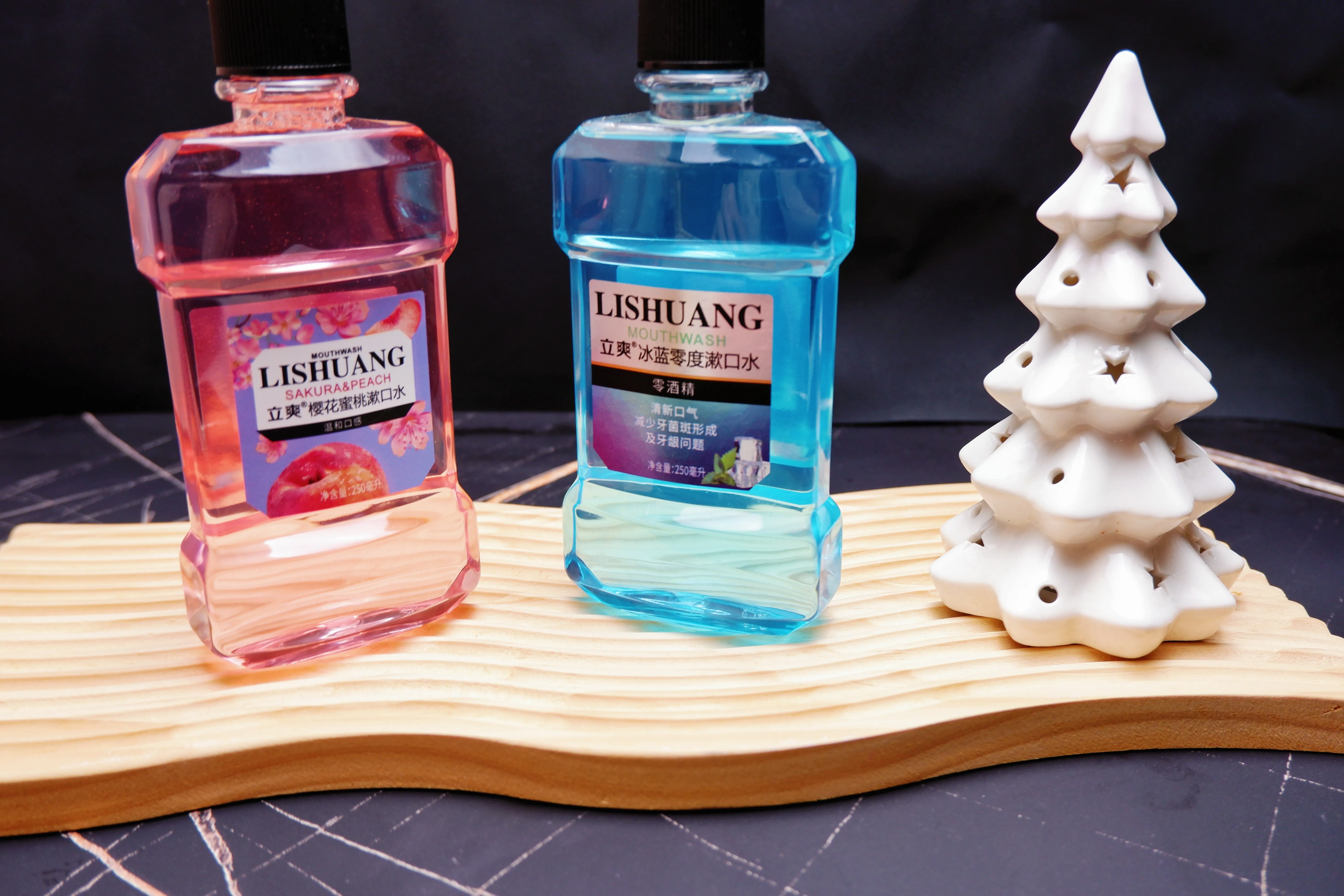 Lishuang Mouth Wash  250ml Listerine mold bottle Mint fresh mouth cleaning water oral cleaning