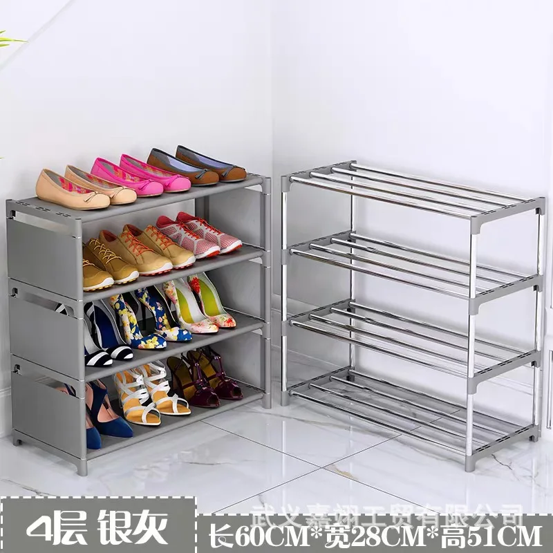 Wholesale 32 Pair Double Sided Plastic Shoe Rack Cabinet Foldable Waterproof Household Use-for Wardrobe Living Room Clothing Bag