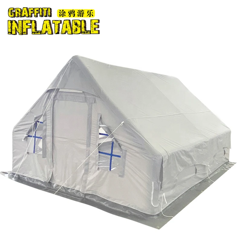 Hot selling four seasons camping white tent waterproof inflatable camping bedroom tent