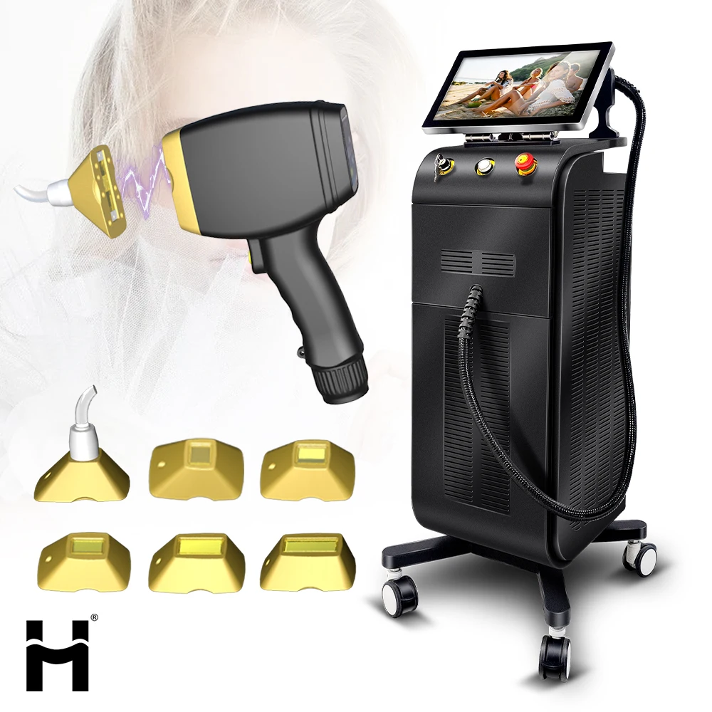 2024 Newest Titanium 755 808 940 1064nm 1600w diode laser hair removal equipment for beauty spa / salon