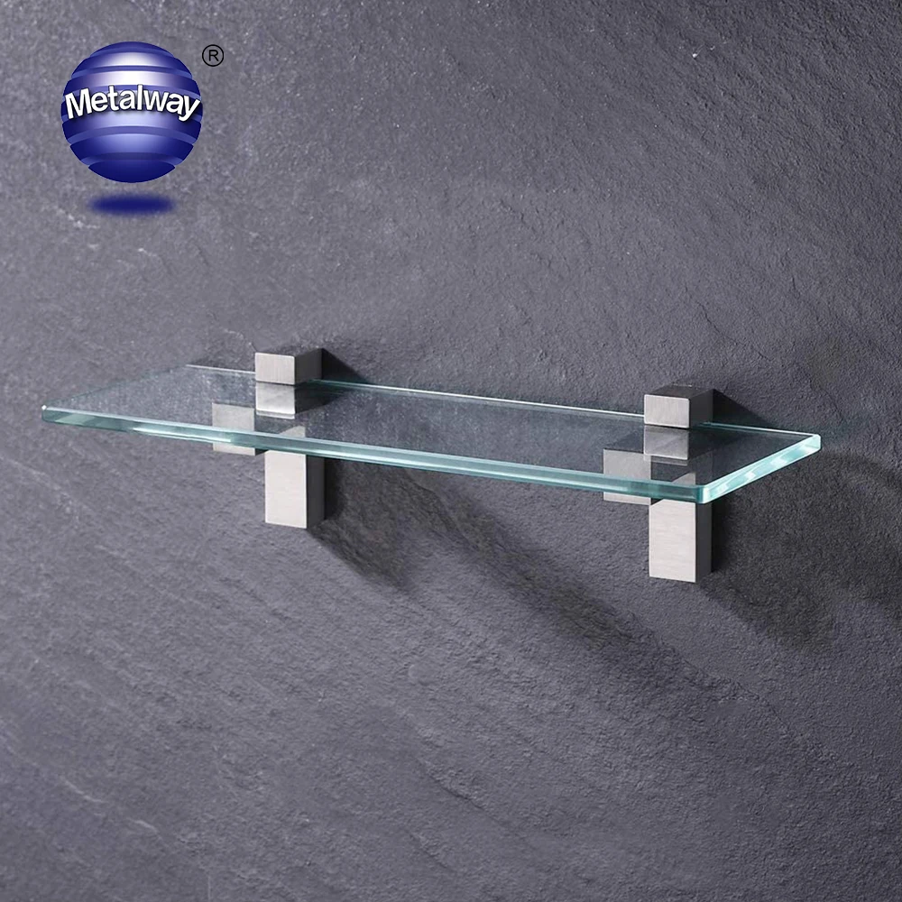 High Quality Zinc Alloy Wall Mounted Adjustable Glass Shelf Support Brackets