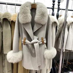 Hot Deals Wholesale Women Cashmere Coat Wool Winter Windbreaker Jackets
