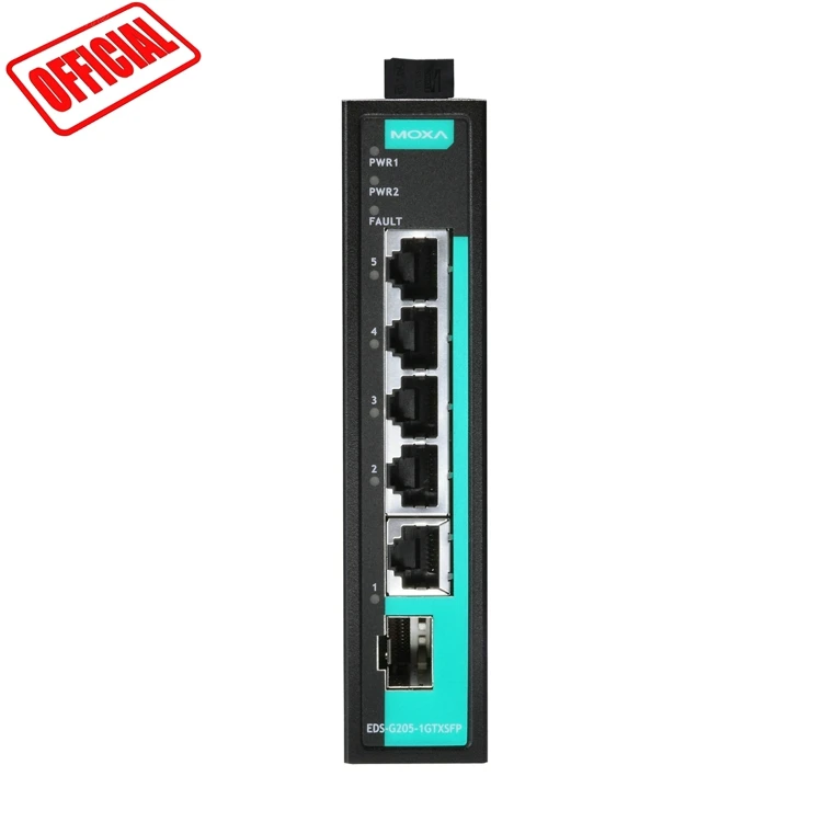EDS-G205-1GTXSFP серии мокса GIGABIT Ethernet переключатель для электрического мокса устройства оригинальный официальный агент Промышленный Коммутатор Ethernet