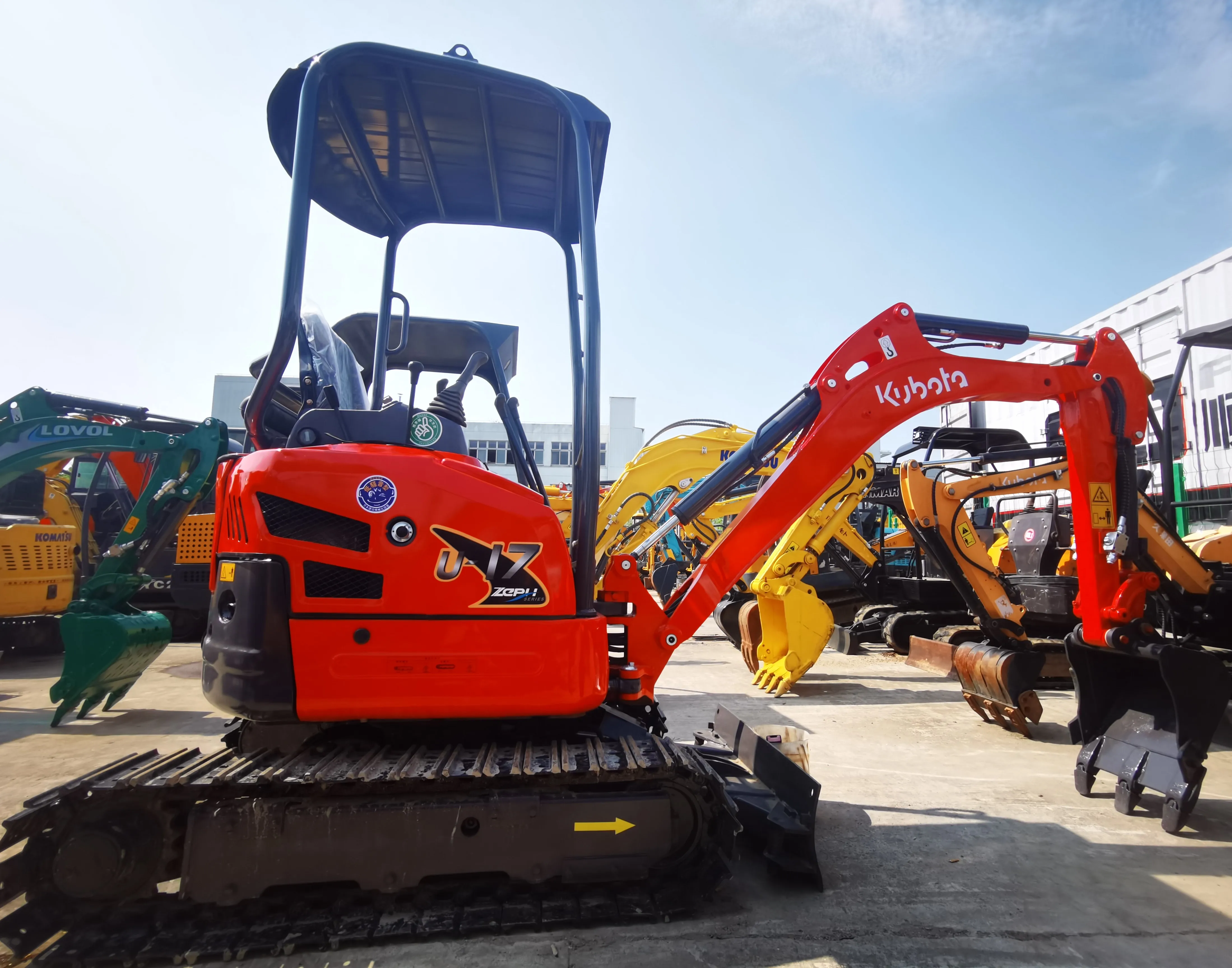 1ton Used Kubota U-17-6 Mini Crawler Excavator with 12.1kw New Engine 1~1000h working Kubota excavator