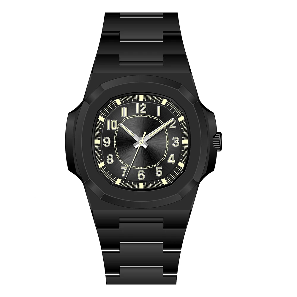 Luxury waterproof colorful PC watch men polycarbon wrirstwatch sport plastic polycarbonate watches
