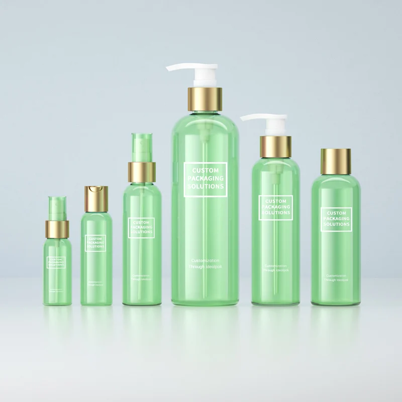 Luxury Empty Round Brown PET 250ml 300ml 600ml 12oz 16oz Body Lotion Bottle Lotion Liquid Soap Shampoo Plastic Pump Bottle