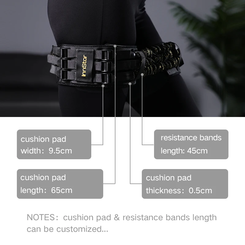 INNSTAR Workout booty exercise elastic resistance bands for personalize