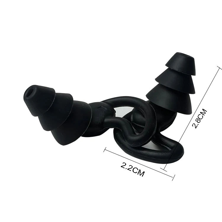 Custom Logo Noise Cancelling Sleep Waterproof Silicone Earplugs Swimming