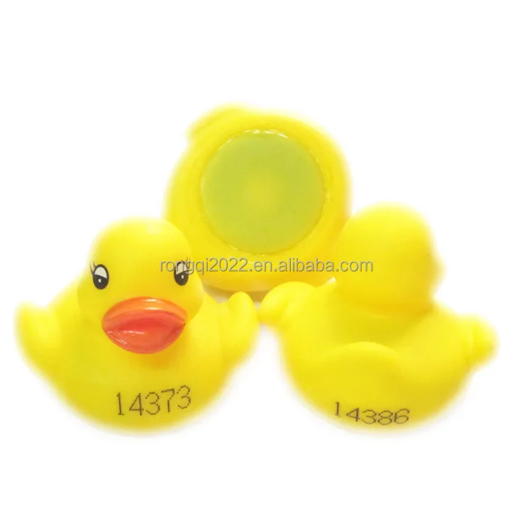 Ежегодная гонка на утках недорогая Вертикальная плавающая резина пластиковая надувная желтая утка с номерами и логотипами