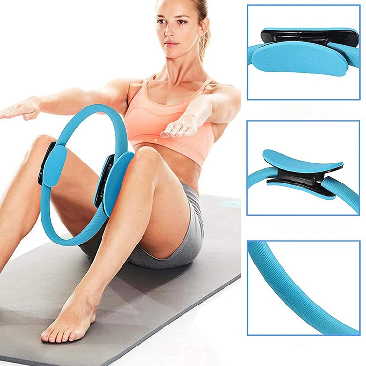 Customized pink power workout stretch exercises equipment body stretch exercise yoga pilates ring