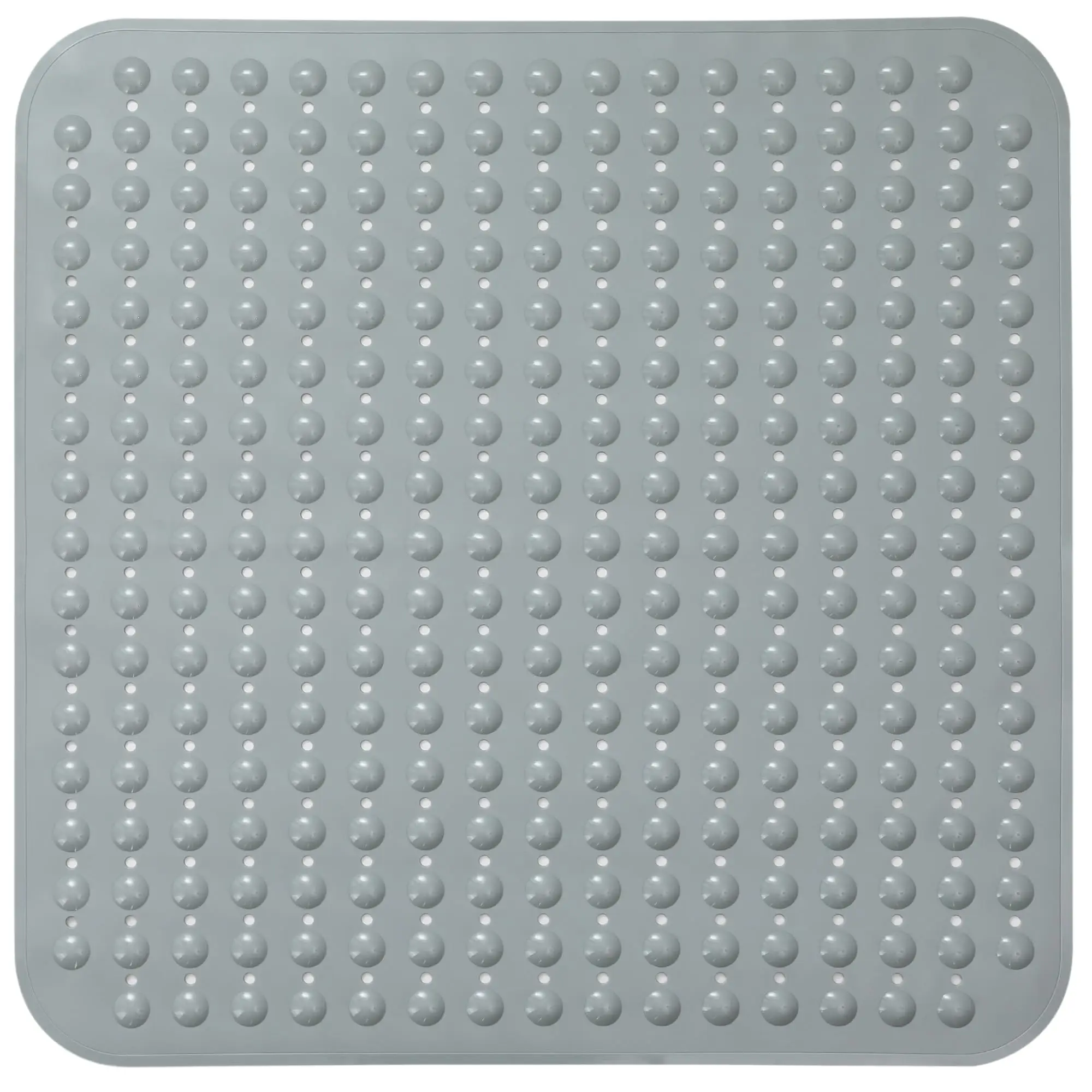 Large Square Non Slip Shower Mat Square Shower Mats for Shower Stall Floors Secure Suction Cups and Drain Holes