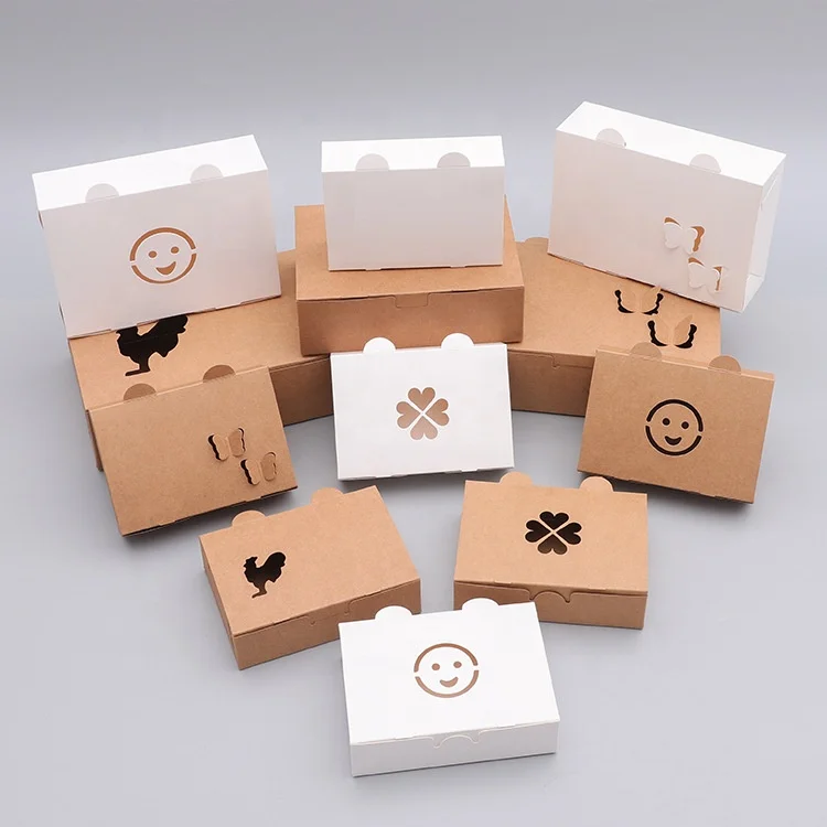 waterproof and greaseproof roasted chicken box Wholesale custom takeaway kraft paper chicken box