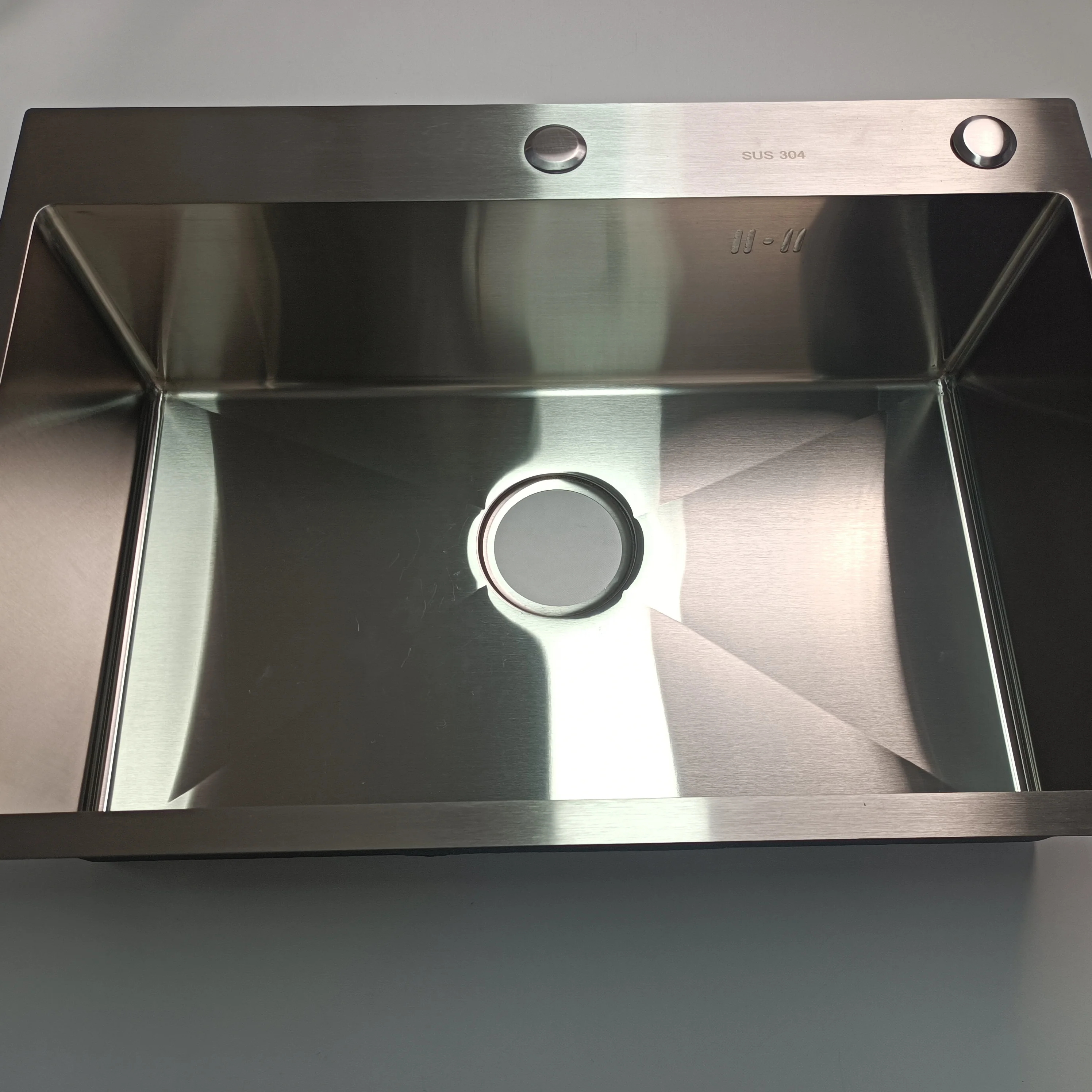 Modern Style 304 Stainless Steel Apron Kitchen Sink With Kitchen Sinks And Tap Silicone Sink Faucet Mat