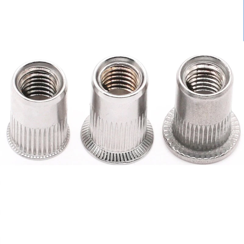 Stainless steel and carbon steel blind rivet nut