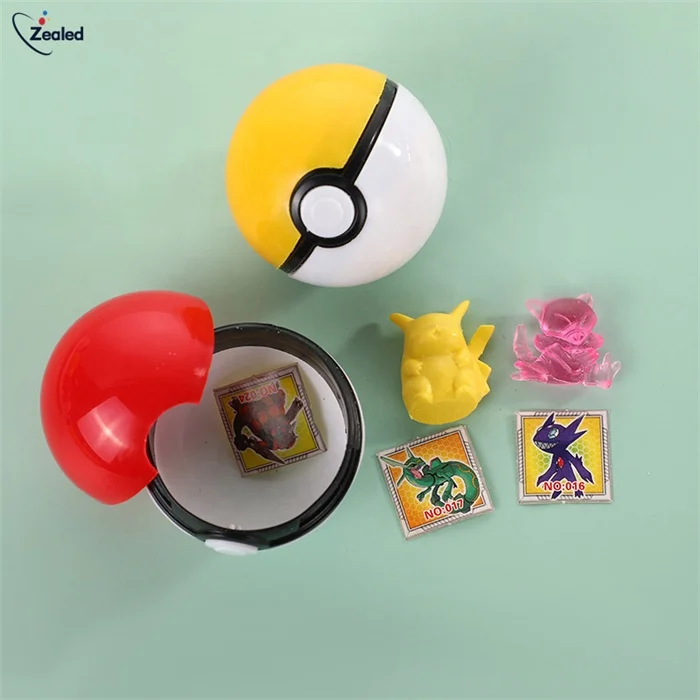 Zealed Factory High Quality  Pokeball 3.4 5 7cm for Pokeball Cartoon Pikachu Capsule Toy Poke mon Pokemoned Ball Blind Box Toy