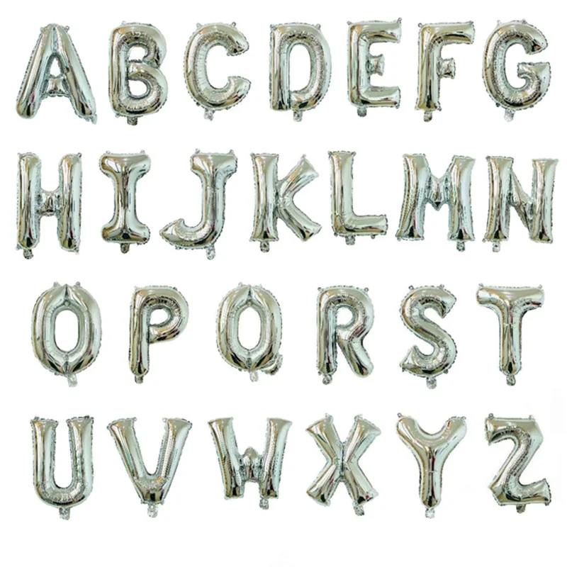 Wholesale A-Z Letter Gold Alphabet 16 Inch Golden Foil Aluminum Material Golden Balloons