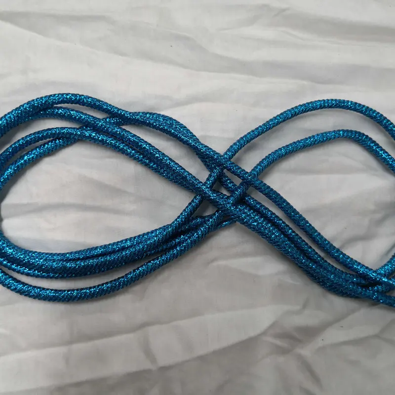 Shoelace Maker Wholesale 115cm Rainbow Shiny Bling Glistening Metallic 5mm Thick rope round shoelaces For sneakers Casual Shoes