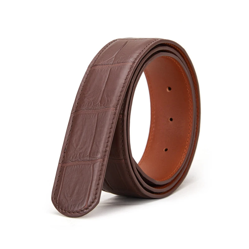 OEM ODM Riem Cinto Kemer 2022 Custom High Quality Luxury Brand Exotic Belts Genuine Crocodile Leather Belt For Mens