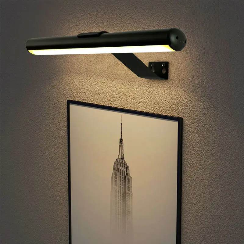 Rechargeable Picture Light Battery Operated gallery lamp Wireless with Remote Control 3 Lighting Art Light Display Lamp
