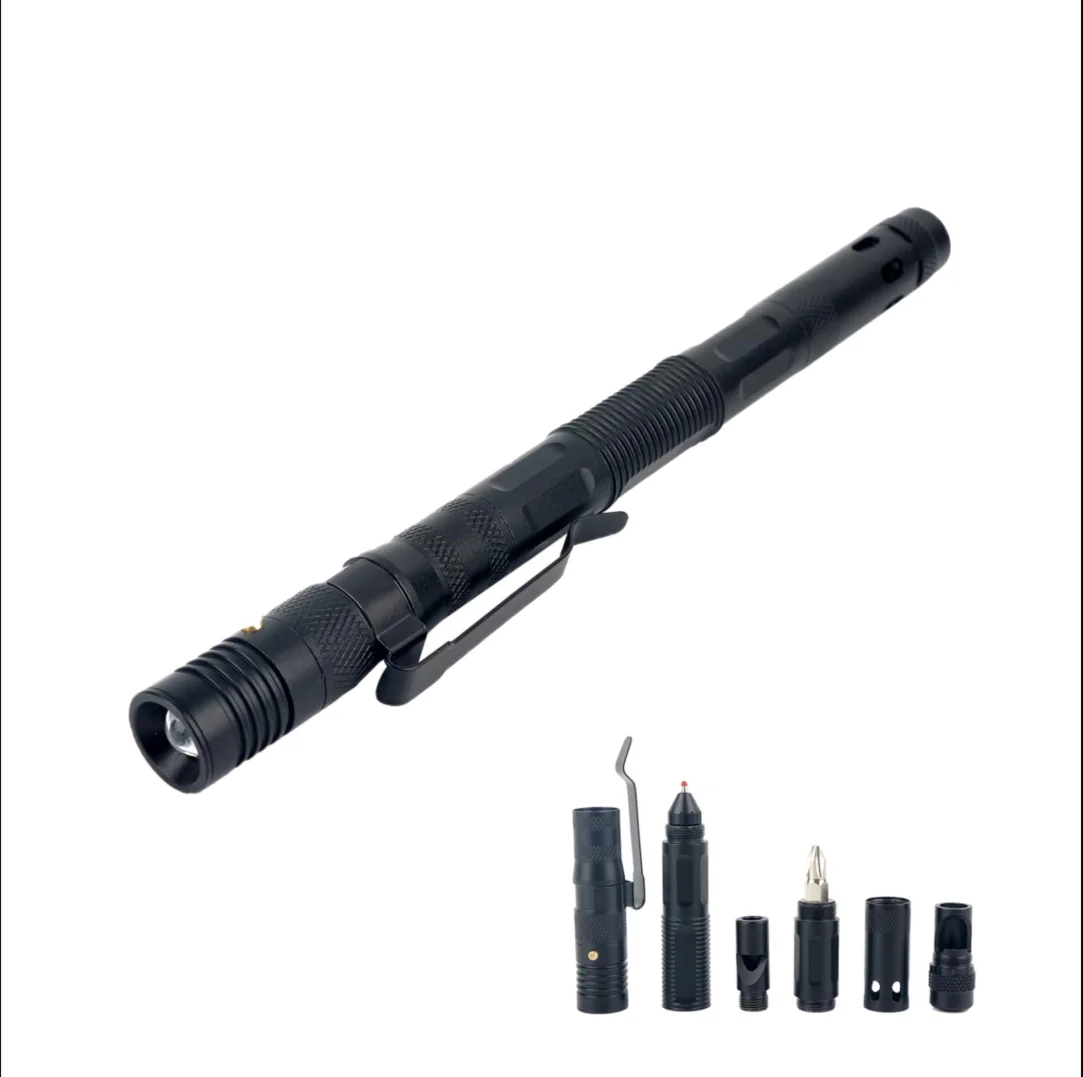 Multi-functional tactical pen Self Defense Tactical Pen Survival Rescue Pen Aviation Aluminum with Glass Breaker