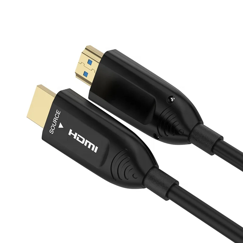 Tensile armored TPU  jacket protect 4 cores fiber AV cable 4K60Hz AOC cable fiber optic HDMI cable 4K