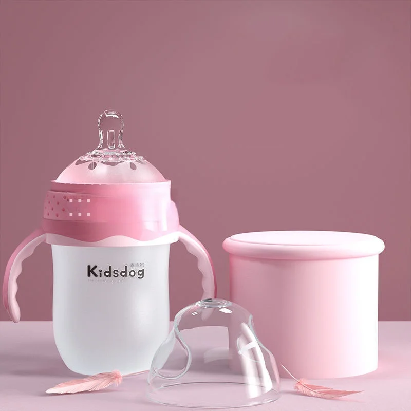 Детские бутылочки большого калибра из силиконового материала экструдированные для кормления против вздутия живота капель Бутылочки новорожденных