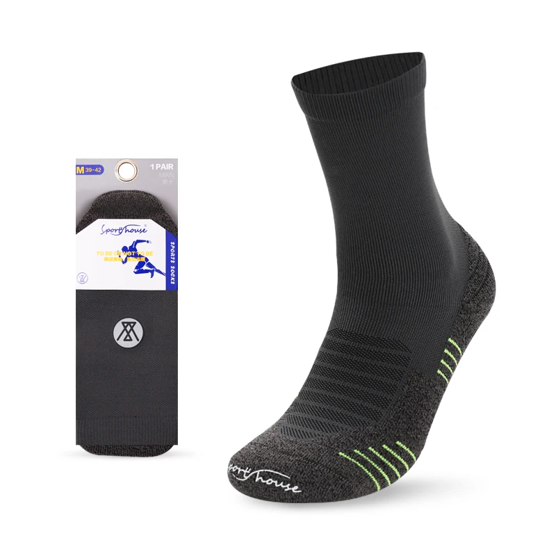 sweat-absorbent crew anti-slip socks outdoor sports elite basketball socks men