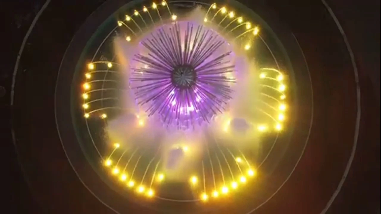 dandelion fountain rolling ball water dandelion fountain