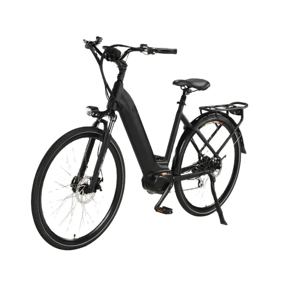 Factory Direct Sales 250W 350W Mid drive motor ebike 26 inch fat tire city ebike with LCD Display