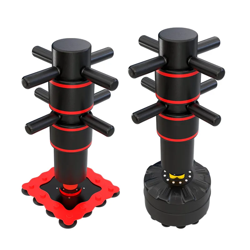 New product vertical boxing sandbag dual-use wing chun rotating wooden dummy kung fu wushu