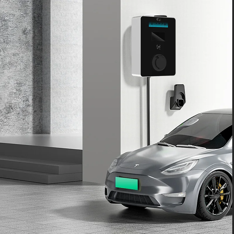 Car Wallbox 32a Electric Vehicle charging station wallbox type 2 ev fast wall charger station