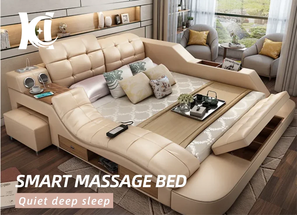 KEHUI Bed Design Model Mdf Latest Iron Modern 2024 Photos Box Round Cheap Walnut All Decker Steel Simple In King Size Bed Design